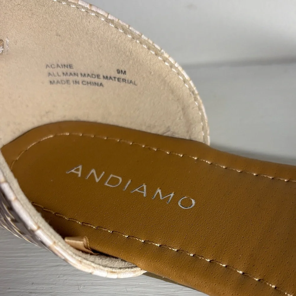 Andiamo Beige Embellished Women's Flats